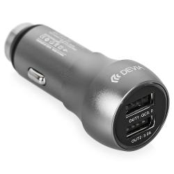 Автомобильное зарядное устройство Devia Hammer Dual USB 6A - характеристики и отзывы покупателей.