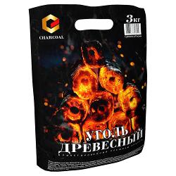 Уголь древесный брикетированный Charcoal 3кг - характеристики и отзывы покупателей.