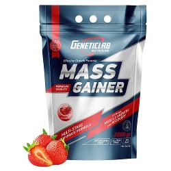 Гейнер Geneticlab Nutrition Mass Gainer клубника 3000 г - характеристики и отзывы покупателей.