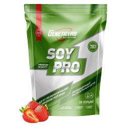 Протеин соевый изолят Geneticlab Nutrition Soy Pro 90% клубника 900 г/30 порций
