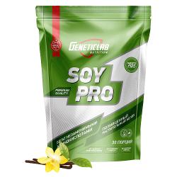 Протеин соевый изолят Geneticlab Nutrition Soy Pro 90% ваниль 900 г/30 порций - характеристики и отзывы покупателей.