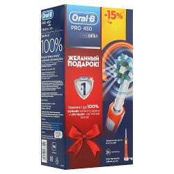 Электрическая зубная щетка Oral-B PRO 450 - характеристики и отзывы покупателей.