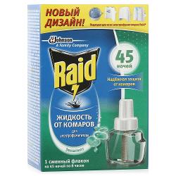 Жидкость для фумигатора Raid Эвкалипт 45 ночей - характеристики и отзывы покупателей.