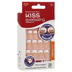 Набор накладных ногтей с клеем Kiss Everlasting French Nail Kit Ультра стойкий французский маникюр - характеристики и отзывы покупателей.