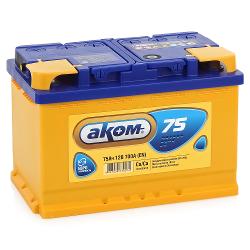 Аккумулятор Аком 75Ah 700A R+ - характеристики и отзывы покупателей.