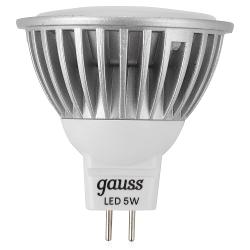 Лампа светодиодная Gauss LED MR16 5W SMD AC220-240V 2700K FROST - характеристики и отзывы покупателей.