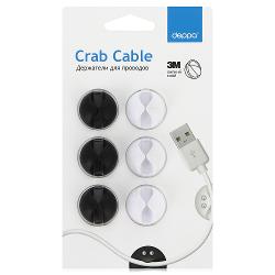 Комплект держателей для проводов Deppa Crab Cable - характеристики и отзывы покупателей.