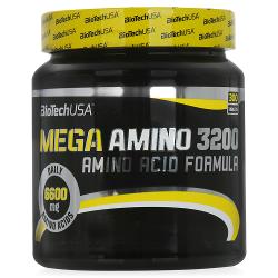 Аминокислоты BioTech Mega Amino 3200 / 300 таб - характеристики и отзывы покупателей.