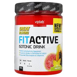 Изотоник VPLAB FitActive Isotonic Drink / 500 гр / тропические фрукты - характеристики и отзывы покупателей.
