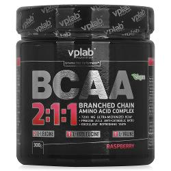 Аминокислоты VPLAB BCAA 2:1:1 / 300 гр / малина - характеристики и отзывы покупателей.