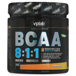 Аминокислоты VPLAB BCAA 8:1:1 / 300 гр / апельсин - характеристики и отзывы покупателей.