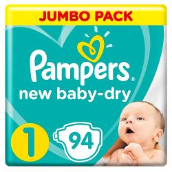 Подгузники Pampers New Baby-Dry 1 - характеристики и отзывы покупателей.