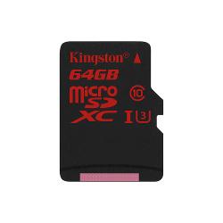 Карта памяти TransFlash 64ГБ MicroSDXC Class 10 UHS-I U3 100R/80W Kingston Canvas React - характеристики и отзывы покупателей.