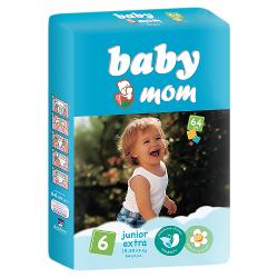 Подгузники Baby Mom junior extra T6 - характеристики и отзывы покупателей.