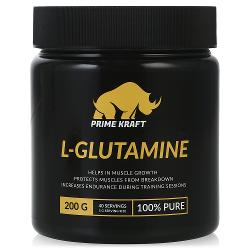 Глютамин Prime Kraft L-Glutamine 200 г - характеристики и отзывы покупателей.