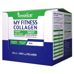 Напиток MyChoice My Fitness Collagen Liquid Wellness Shot ассорти 540г - характеристики и отзывы покупателей.