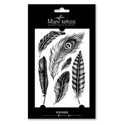 Переводные тату Miami Tattoos Feathers - характеристики и отзывы покупателей.
