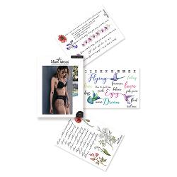 Акварельные переводные тату Miami Tattoos Floral Lettering - характеристики и отзывы покупателей.