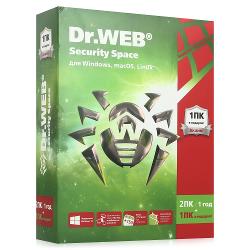 Антивирус DoctorWeb Security Space 3 ПК 1 год - характеристики и отзывы покупателей.