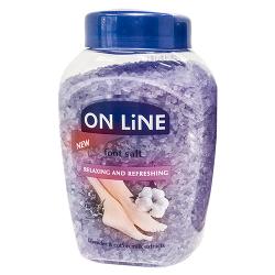 Соль для ног On Line Лаванда и молочко хлопка - характеристики и отзывы покупателей.