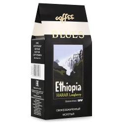 Кофе молотый Блюз Эфиопия МОККО ХАРРАР обж №1 - характеристики и отзывы покупателей.