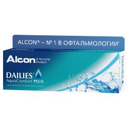 Контактные линзы Alcon Dailies AquaComfort Plus - характеристики и отзывы покупателей.