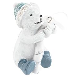 Новогоднее подвесное украшение Мишка с леденцом - характеристики и отзывы покупателей.