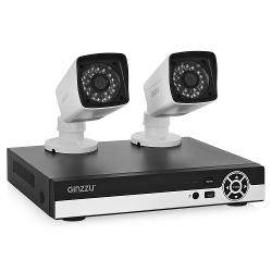 Комплект видеонаблюдения/видеозаписи GiNZZU HK-425D - характеристики и отзывы покупателей.
