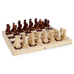 Шахматы обиходные парафинированные с доской - характеристики и отзывы покупателей.
