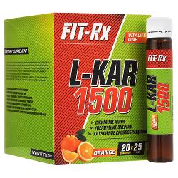 Карнитин Fit-Rx L-KAR 1500 20 амп*25 мл - характеристики и отзывы покупателей.