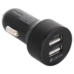 Автомобильное зарядное устройство Devia Smart Dual USB 30W 3 - характеристики и отзывы покупателей.