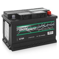Аккумулятор GIGAWATT G70R 570 144 064 - 70 Ач - характеристики и отзывы покупателей.