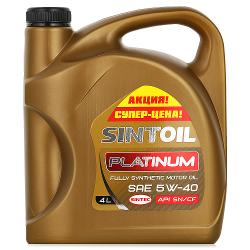 Моторное масло Sintoil Platinum 5W-40 SN/CF - характеристики и отзывы покупателей.