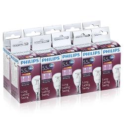 Упаковка 10 шт ламп светодиодных PHILIPS LED 5 - характеристики и отзывы покупателей.