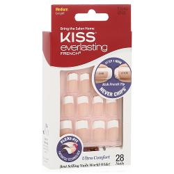 Набор накладных ногтей с клеем Kiss Everlasting French Nail Kit - Infinite Ультра стойкий французский маникюр - характеристики и отзывы покупателей.