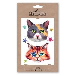 Переводные тату Miami Tattoos Cats - характеристики и отзывы покупателей.