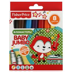 Mattel Fisher Price Фломастеры детские Baby Jumbo с закругленным наконечником - характеристики и отзывы покупателей.