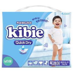 Подгузники Kibie Quick Dry XL для мальчиков - характеристики и отзывы покупателей.