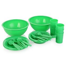 Набор посуды для пикника Изумруд 38 предметов - характеристики и отзывы покупателей.