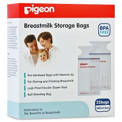 Пакеты для заморозки и хранения молока Pigeon 180 мл 25 шт - характеристики и отзывы покупателей.