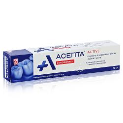 Зубная паста Асепта Active - характеристики и отзывы покупателей.