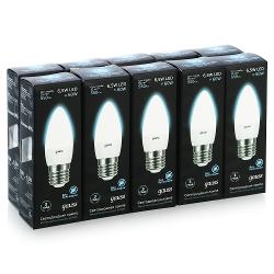 Упаковка ламп светодиодных 10 шт Gauss LED Candle E27 6 - характеристики и отзывы покупателей.