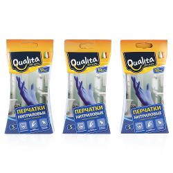 Перчатки нитриловые Qualita - характеристики и отзывы покупателей.
