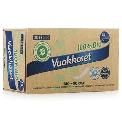 Ежедневные гигиенические прокладки Vuokkoset 100% BIO Anatomic Normal - характеристики и отзывы покупателей.