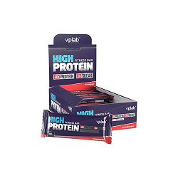 Протеиновые батончики VPLAB High Protein Fitness Bar клубника - характеристики и отзывы покупателей.