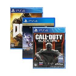 Комплект 3 игры DOOM + Call of Duty: Ops III + Destiny: The Taken King - характеристики и отзывы покупателей.