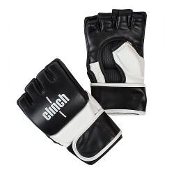 Перчатки для смешанных единоборств Clinch Combat черно-белые - характеристики и отзывы покупателей.