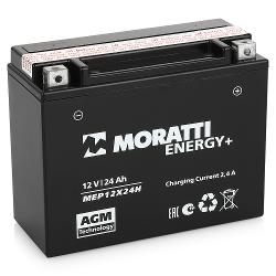 Аккумулятор мото Moratti MF YTX24HL-BS - характеристики и отзывы покупателей.