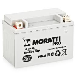 Аккумулятор мото Moratti GEL YTX9-BS - характеристики и отзывы покупателей.