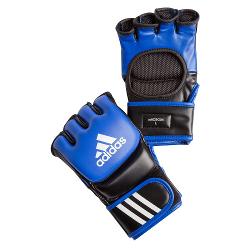 Перчатки для смешанных единоборств Adidas Ultimate Fight сине-черные - характеристики и отзывы покупателей.